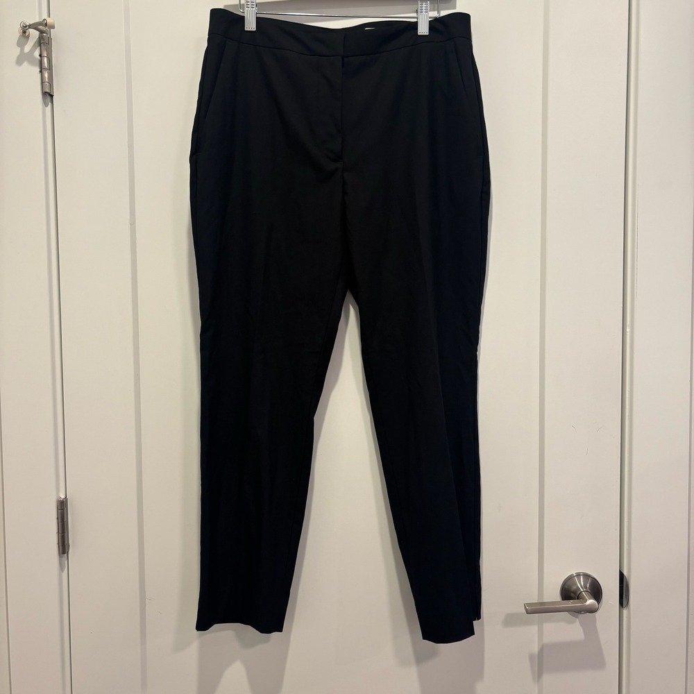 Zara Womens Black High‎ Waisted Tapered Dress Pants Trousers Size 10 NEW